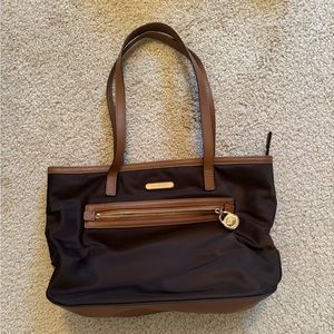 Michael Kors Brown Nylon Shoulder Bag